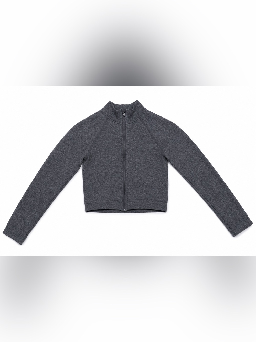 Kids Gray Zip-Front Sweater Top
